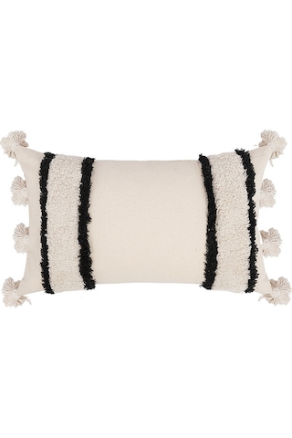 Wezone Nordik Bohemya Stili Büyük Paket Kumaş Yastık Kılıfı - Ofis/hotel/ev Dekorasyonu, 30x50cm Bej Desen, Yumuşak Dokuma, İç Dolgu Yok Beilun Bandı 30 50 Cm Çekilli Yok Sırt Yastığı