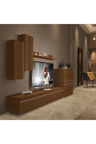 Decoraktiv Eko 6 Mdf Std Tv Ünitesi Tv Sehpası Ceviz