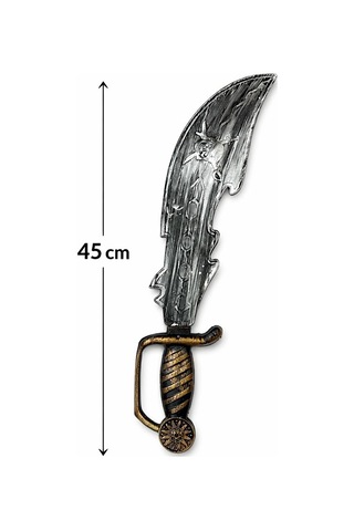 Eskitme Detaylı Plastik Korsan Kılıcı 45 Cm