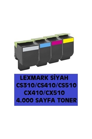 Lexmark Cs310.Cs410.Cs510.Cx410.Cx510 70C80K0 70C8Hk0 Toner