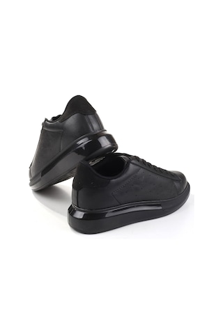 Papuç Sepeti Drk-147 Anatomik Yüksek Taban Unisex Spor Ayakkabı Siyah