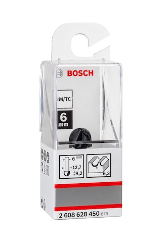 Bosch 6mm Şaftlı Dayamaklı Fitil Freze Ucu 6 12,7 40 2608628450