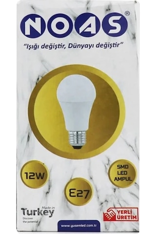 Noas 12w Led Ampul 6500k 710lm 3 Adeti
