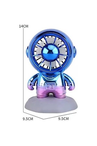 Yeni Usb Mini Sevimli Karikatür Aya Basan Astronot El Fanı Taşınabilir Ev Ofis Şirin El Masa Fanı