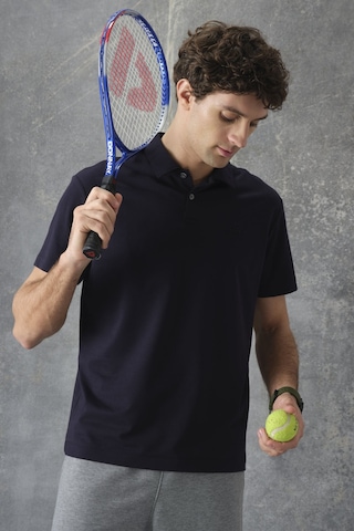 Tommy Life Lacivert Pamuklu Kalın Yumuşak Dokulu Polo Yaka Oversize Fit Basic Erkek T- Shirt - 88382 Lacivert