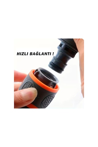 Car-fil Hızlı Bağlantılı Bahçe Hortumu Adaptörü 1/2 Uyumlu, Vanalı Konnektör 1/2"