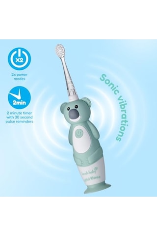 Baby Sonic Brush-baby Wildones Koala Desenli Çocuk Şarjlı Elektrikli Diş Fırçası, Zamanlayıcılı 58522469