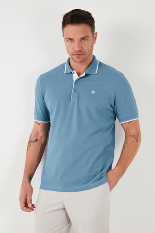 Buratti Pamuklu Slim Fit Şerit Detaylı Düğmeli Polo Yaka 3'Lü Paket Erkek T Shirt 5902118S3 Siyah-Mavi-Taş