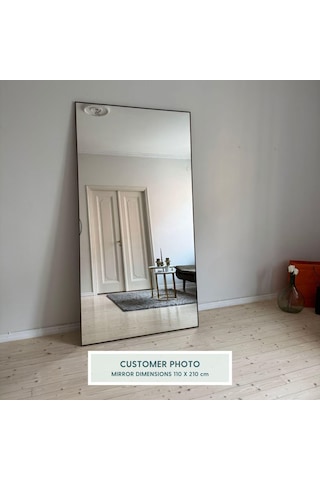 Fawdecor Dikdörtgen Dekoratif Ahşap Boy Aynası Gold 80 X 135 Cm