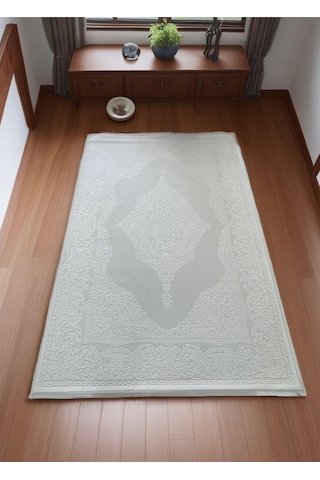 Mihra Halı % 100 Akrilik Sık Dokuma Beyaz Salon, Oturma Odası Halısı