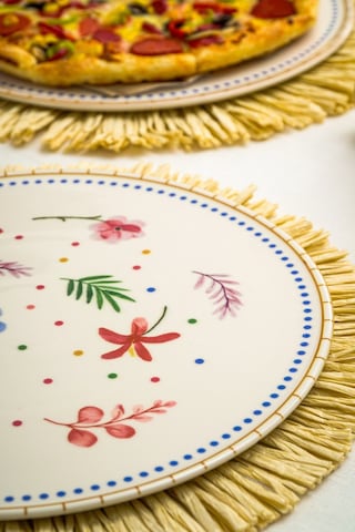 Heda Porselen Dalya Porselen Pizza Ve Servis Tabağı 2'li 32 CM