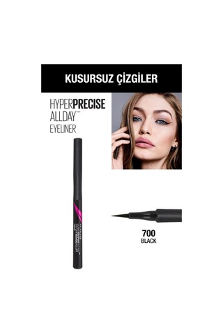 Maybelline New York Hyper Precise All Day Eyeliner - 700 Black Siyah Diğer