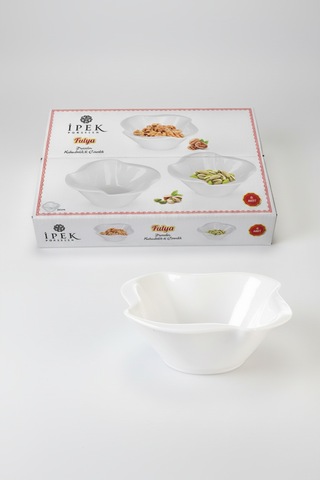 6 Kişilik Baby Tasarım Küçük Sunumluk Reçellik 6'lı Kase Takımı 8,5cm Beyaz