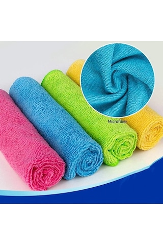 Wilma Secret Çok Amaçlı Mikrofiber Temizlik Bezi 144 Adet 30 30 Cm - Mutfak Bezi, Araç Bezi Şeffaf