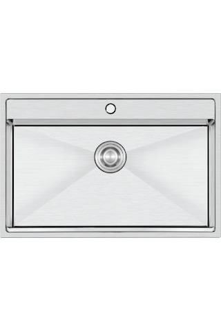 Crauf Poli 6303 Pvd Inox Tek Gözlü 51x78 Cm Paslanmaz Çelik Mutfak Eviyesi Inox