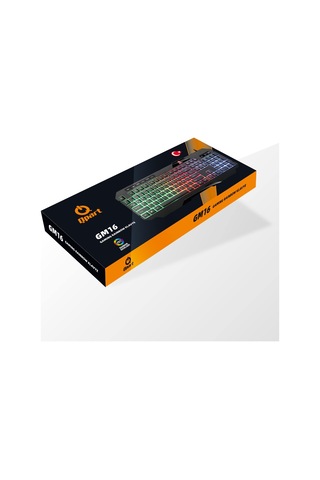 Qpart GM16 USB Multimedya Kablolu Işıklı Oyuncu Klavye