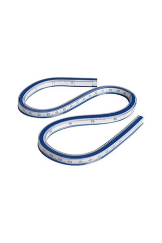 Lutart Kobra Cetvel Eğri Çizim Cetveli Ölçülü 40 Cm.