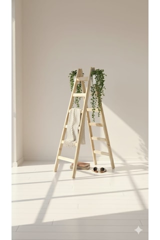 6 Basamaklı Ahşap Merdiven Standart Model