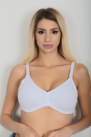 Sistina Bayan Beyaz Lohusa Anne Emzirme Sütyeni 505 Beyaz