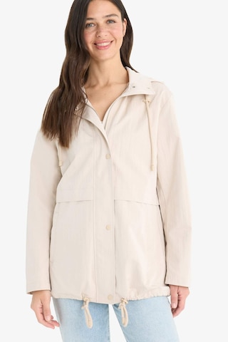 Defacto Su Geçirmez Regular Fit Kapüşonlu Fermuarlı Yağmurluk E8605ax25aubg501 Bej