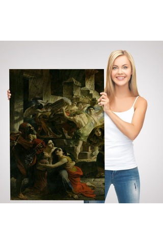 Es10 Pompeii'nin Son Günü Karl Pavlovich Bryullov Kanvas Tablo-6362 (35 x 50)