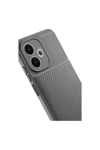 Oppo A5 Pro 4g Kılıf Auto Focus Karbon Kapak - Gri