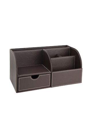 Masaüstü Düzenleyici,kalemlik,kumandalık,küpbloknotluk,tabletlik,kitaplık,6 Gözlü,çekmeceli,desktop Organizer,vegan,24,5 13 12