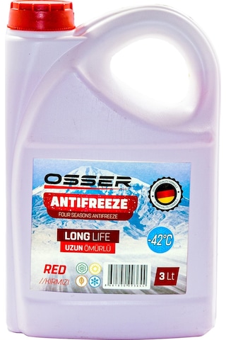 Osser Antifriz Kırmız 3 Lt 2024 Üretim Yılı