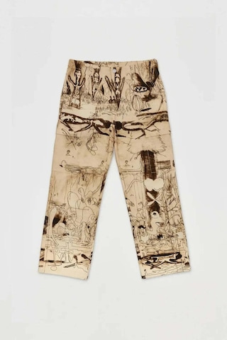 Domrebel Elysium Erkek Kargo Pantolon - Rahat Fit, %100 Pamuk, Şık Tasarımlarla Bej