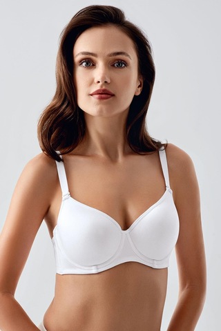 New Bra Kadın C Kap Desteksiz Sütyen Beyaz 7900 Beyaz
