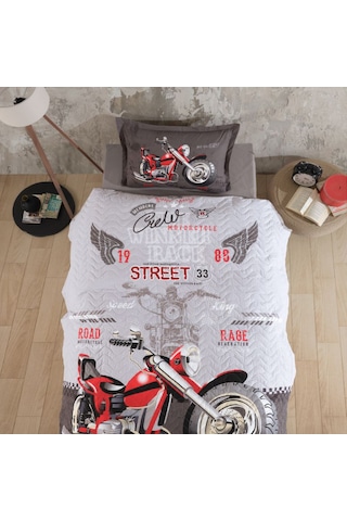 Clasy Tek Kişilik 4 Mevsim Kapitone Nevresim Seti Street King