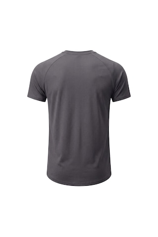 Genius Store 2'li Paket Erkek Spor Tişört Pamuklu Esnek Günlük Kullanıma Uygun Premium Rahat Kalıpt-shirt Siyah-füme