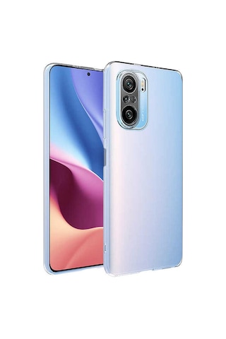 Xiaomi Uyumlu Poco F3 Kılıf Silikon Şeffaf Koruma Süper