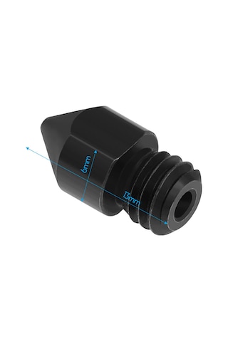 Geekyou 3 Adet Mk8 Sert Çelik Nozzle, 0.6mm Boyut, 3d Yazıcı Aksesuarı, 1.75mm Filament Uyumlu, Dayanıklı Ve Kuru Tabanlı