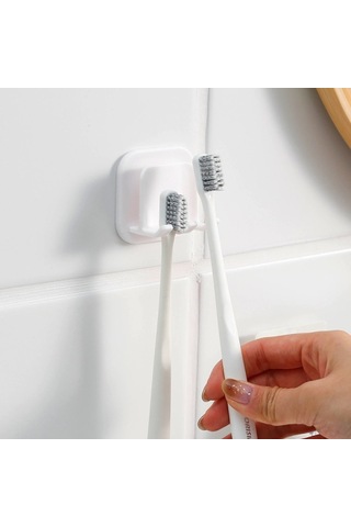 Diş Fırçası İçin 2 Adet Duvara Monte Kendinden Yapışkanlı Diş Fırçası Tutucu Diğer