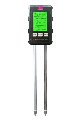 Tongxida 6'ı 1 Arada Toprak Ph Ölçer Nem / Siyah