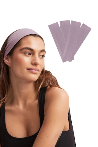 4lü Saç Bandı Pamuk Kadın Bandana Spor Kafa Bandı Lila