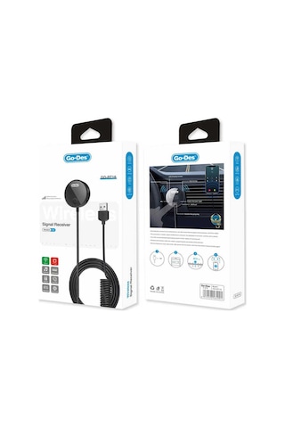 Go Des GD-BT18 Çok Fonksiyonlu FM Kablosuz Verici Wireless Transmitter Signal Reciever v5.0 - ZORE-258849