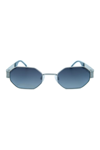 Flirt Fl 966 740g 51 Unisex Geometrik Gri Metal Güneş Gözlüğü Gri