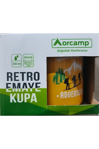 Orcamp Emaye Kupa 330 Ml Sarı Adventure Hardal
