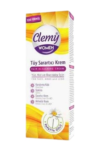 Clemy Women Tüy Sarartıcı Krem 70 Ml Ve Aktivatör Krem Yüz,kol Ve Bacaklar İçin 35 Ml