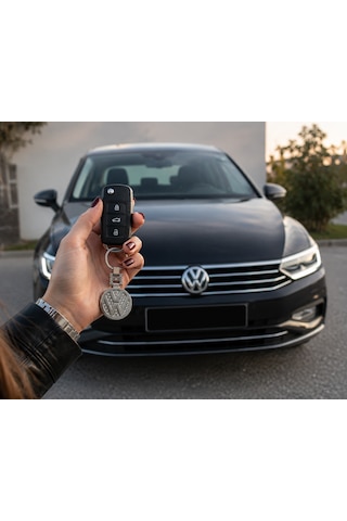 Volkswagen Lüks Taşlı Metal Anahtarlık Aksesuar Polo Golf Passat Tiguan Vw Cc Bora Beetle Scirocco