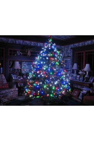 Renkli Yılbaşı Çam Ağacı Süsleme Işığı 10 Metre Led Lambaları