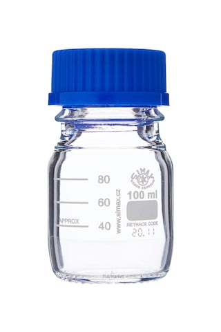 Simax Cam Otoklav Şişe 100 Ml - Vida Kapaklı Boş Şişe