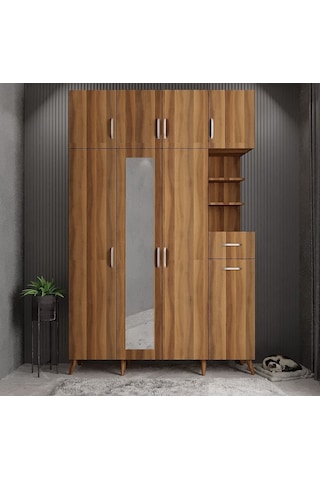 Açelya Portmanto Vestiyer Ceviz160 CM M11