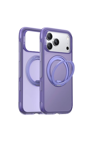 Torras Apple iPhone 17 Pro / 18 Pro Uyumlu Ostand R Air Magsafe Kapak Mor