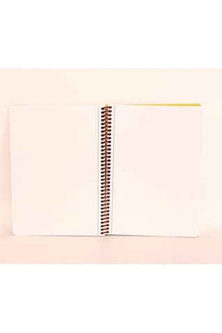 80 Sayfa Çizgisiz Telli Defter Kahve Temalı 16x22 Cm 60 Gr Beyaz Kağıt 3