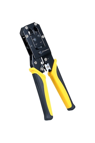 Wezone Yüksek Karbon Çelik 6p/8p Ağ Kablosu Pensesi, Sıyırma Ve Kesme Fonksiyonlu, Kaymaz Kauçuk Tutamak