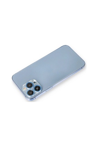 Mey İthalat Apple, Uyumlu iPhone 12 Pro Max Shine Kamera Lens Koruma Cam - Mavi