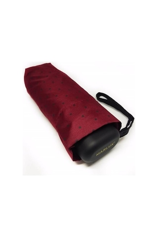 Marlux Bordo Puantiyeli Çanta Boy Kadın Şemsiye M21Mar210Pr03-Bordo